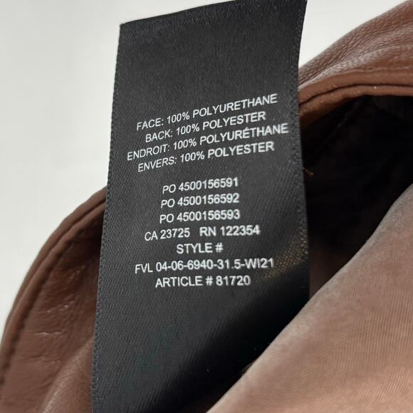 Wilfred Aritzia The Melina High-Waisted Vegan Leather Pants Size 4 - Picture 8 of 8